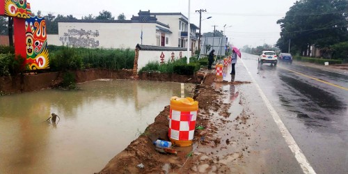 強降雨來襲看看陜煤建設澄合分公司各基層單位如何應對