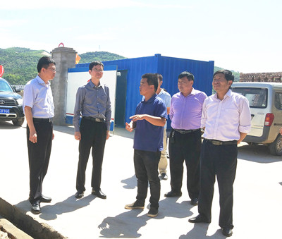 榆林市副市長馬洪潮同志一行蒞臨漢中分公司吳堡橫溝溫泉項目視察工作
