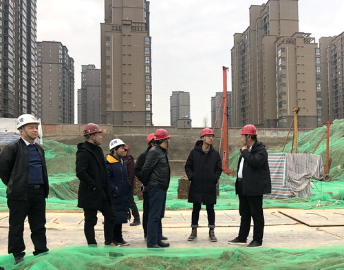 陜煤建設銅川公司藍山水岸北區5#樓通過樁基驗收