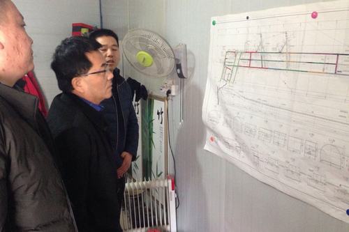 王明智深入陜煤建設礦建二公司冶坪項目部檢查指導工作
