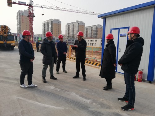 劉合理蒞臨靖邊金地華府檢查指導工作