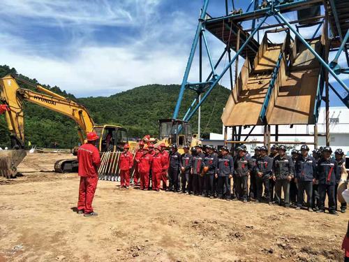 陜煤建設礦建二公司建莊項目舉行試開挖儀式