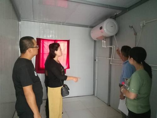 陜煤建設澄合分公司職工代表走進“兩堂一舍”開展巡查評比