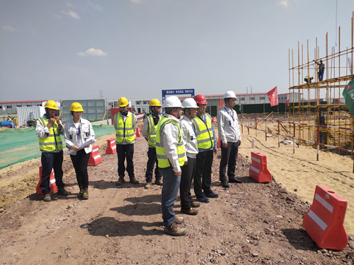 陜煤榆林化學公司副總經理一行蒞臨陜煤建設天工公司施工現場檢查指導工作