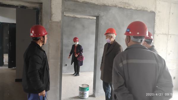 陜煤建設渭南分公司承建的渭南朝陽大街拆遷安置小區工程順利通過分戶驗收