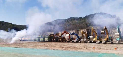 陜煤建設路橋分公司黃陵礦業店頭電廠項目開工