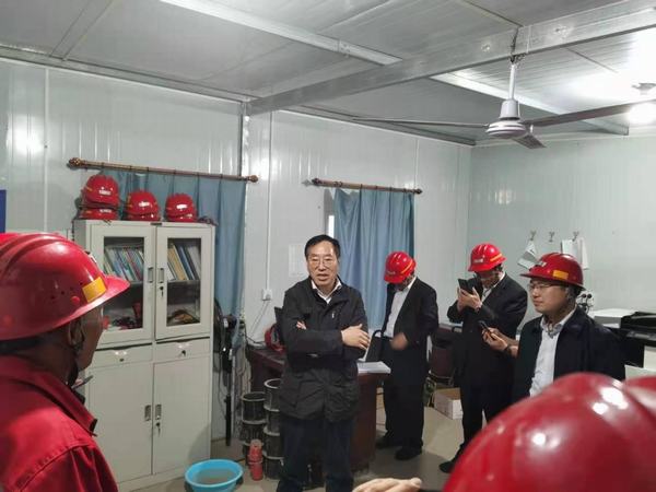 陜西省煤監局副局長張軍昌蒞臨王峰項目部檢查指導工作