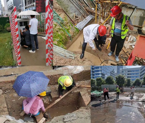 陜煤建設天工公司厲兵秣馬戰風雨，上下同欲保汛期