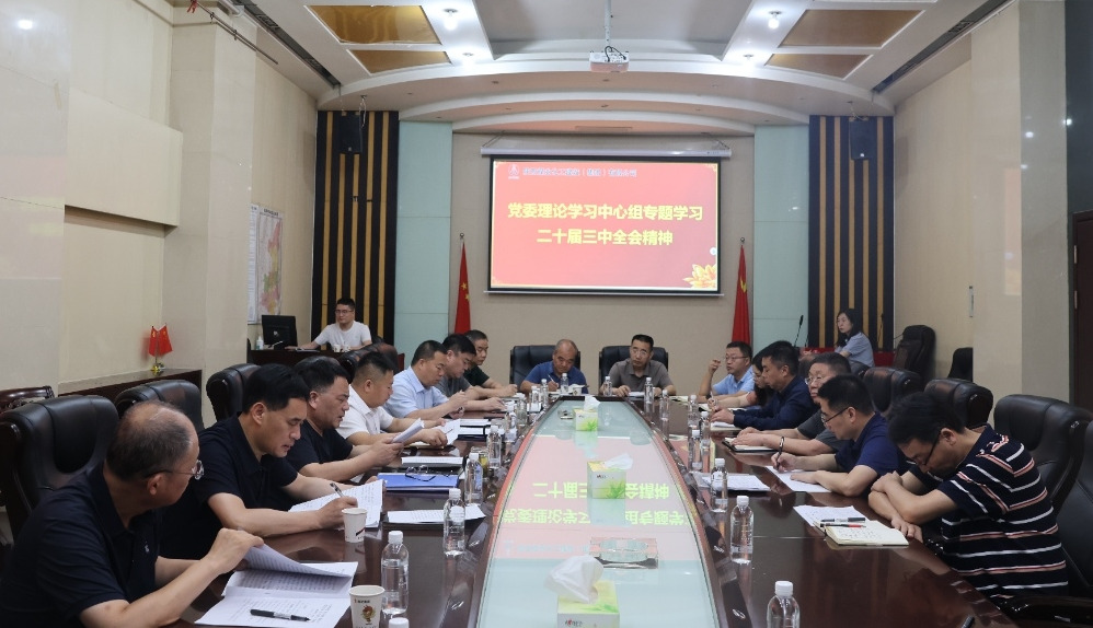 陜煤建設(shè)黨委理論學(xué)習(xí)中心組專題學(xué)習(xí) 黨的二十屆三中全會(huì)精神