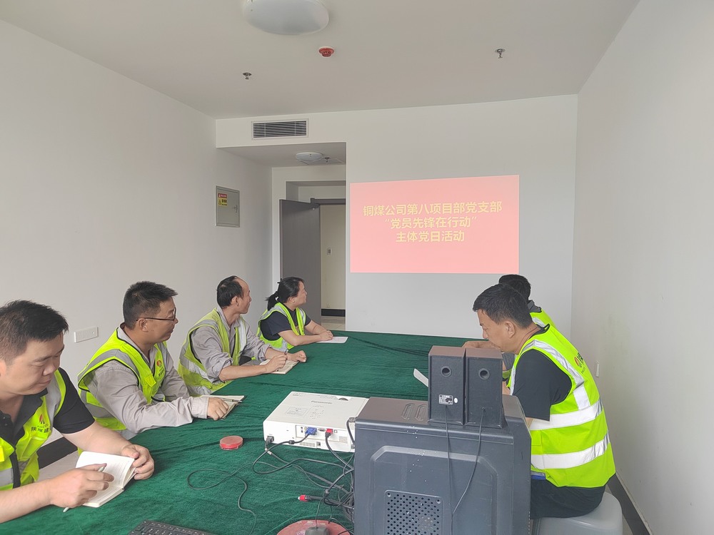 陜煤建設銅煤公司第八項目部黨支部開展“黨員先鋒在行動”主題黨日活動